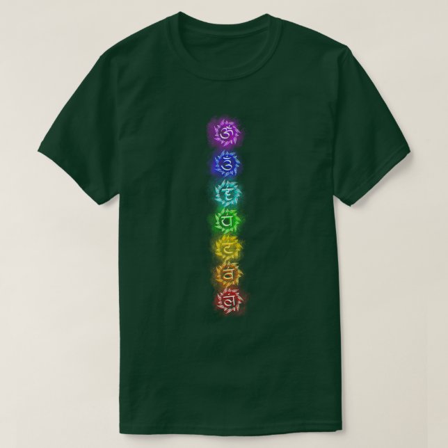 Yoga Meditation Chakras Kundalini Namaste Yogi Zen T Shirt (Design framsida)