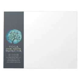 Yoga Meditation-Eleganten Watercolor Träd Anteckningsblock