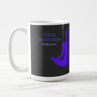 Yoga & Meditation för ett hälsosamt tänkande Kaffemugg