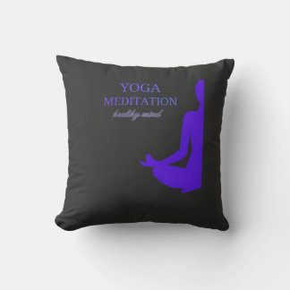 Yoga & Meditation för ett hälsosamt tänkande Kudde