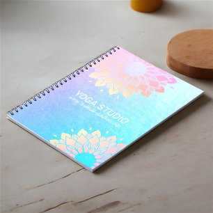 Yoga Meditation-Grönten Gold Foil Mandala Anteckningsbok