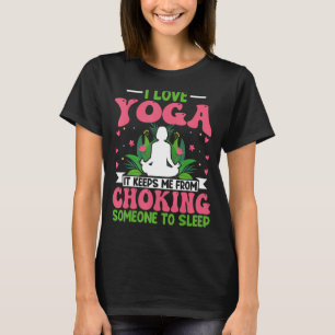Yoga Meditation - I Kärlek Yoga Lotus Flower Zen Y T Shirt
