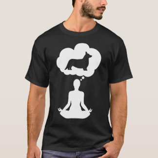 Yoga Meditation Inre Fred Tänk På Min Corgi T Shirt