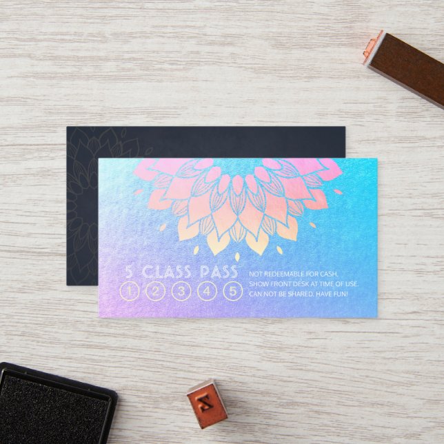 Yoga Meditation Instructions Class Pass Loyalty Ca Lojalitetskort (Fram/Back In Situ)