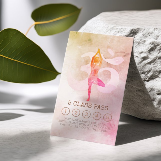 Yoga Meditation Instructions Class Pass Loyalty Ca Lojalitetskort (Skapare uppladdad)