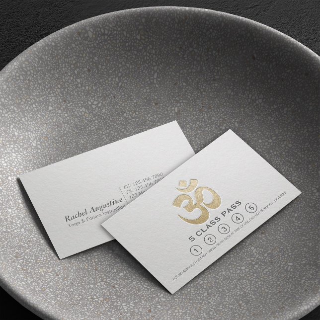 Yoga Meditation Instructions Class Pass Loyalty Ca Lojalitetskort (Skapare uppladdad)