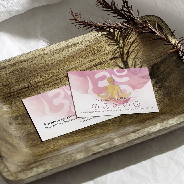 Yoga Meditation Instructions Class Pass Loyalty Ca Lojalitetskort (Skapare uppladdad)