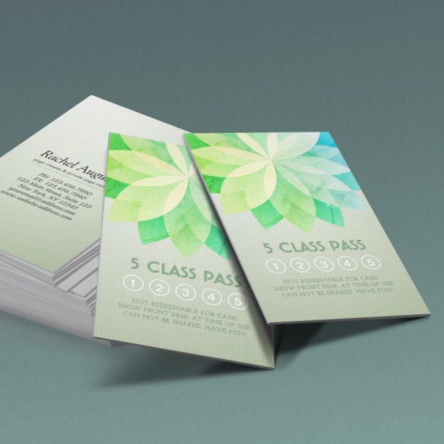 Yoga Meditation Instructions Class Pass Loyalty Ca Lojalitetskort (Skapare uppladdad)