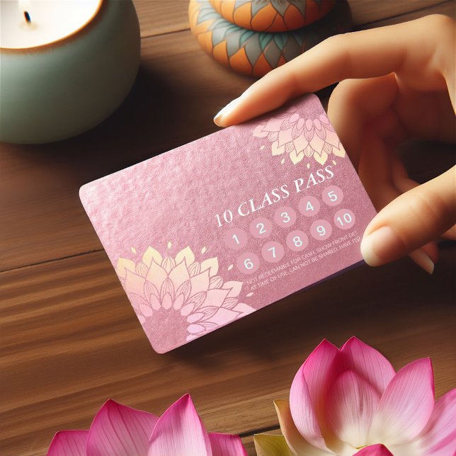 Yoga Meditation Instructions Class Pass Loyalty Ca Lojalitetskort (Skapare uppladdad)