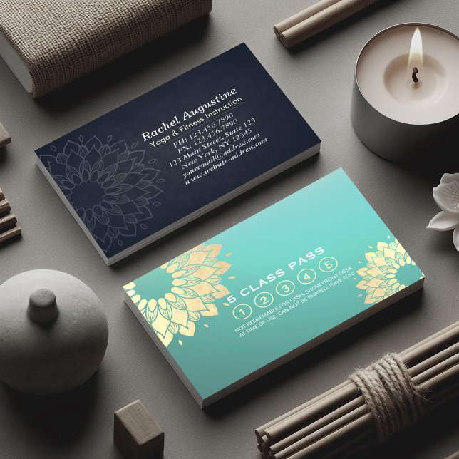 Yoga Meditation Instructions Class Pass Loyalty Ca Lojalitetskort (Skapare uppladdad)