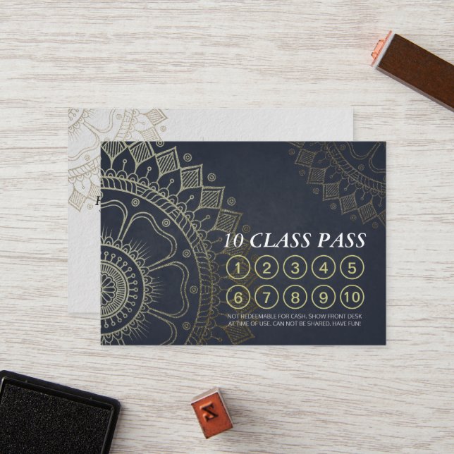 Yoga Meditation Instructions Class Pass Loyalty Ca Lojalitetskort (Fram/Back In Situ)