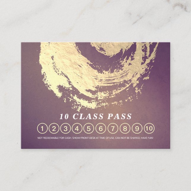 Yoga Meditation Instructions Class Pass Loyalty Ca Tidsbeställning Kort (Framsida)