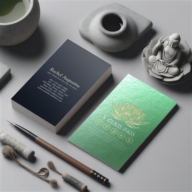 Yoga Meditation Instructions Class Pass Loyalty Lojalitetskort (Skapare uppladdad)