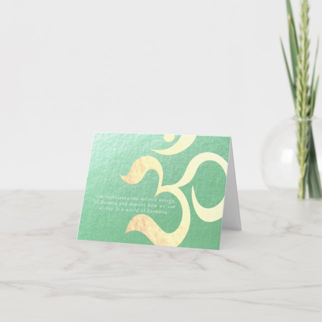 Yoga Meditation Instructions Life Coach OM offerte Kort (Framsida)