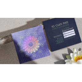 Yoga Meditation Instructor 10-klasspass Lojalitetskort