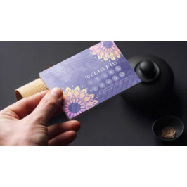 Yoga Meditation Instructor 10-klasspass Lojalitetskort