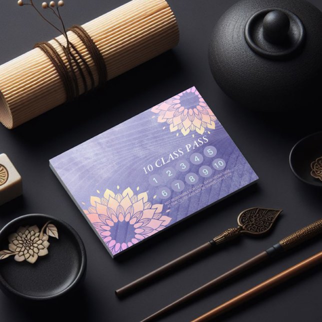 Yoga Meditation Instructor 10-klasspass Lojalitetskort (Skapare uppladdad)