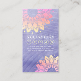 Yoga Meditation Instructor 5 Class Pass Lojalitetskort