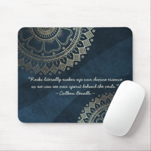 Yoga Meditation Instructor Blue Guld Mandala Quote Musmatta