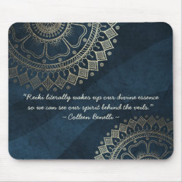 Yoga Meditation Instructor Blue Guld Mandala Quote Musmatta