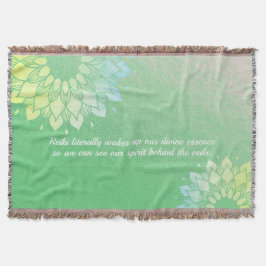 Yoga Meditation Instructor Gold Foil Mandala Quote Filt
