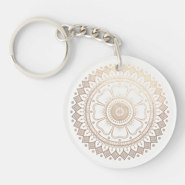 Yoga Meditation Instructor Guld Mandala Flowers (Framsidan)