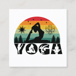 Yoga Meditation Instructor Life Coach Fyrkantigt Visitkort
