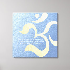 Yoga Meditation Instructor Life Coach OM Citat Canvastryck