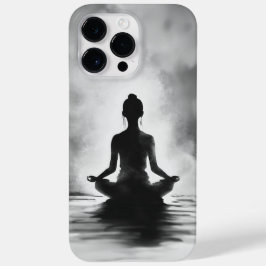 Yoga Meditation Instructor Lotus Pose Bläck Painti