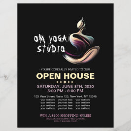 Yoga Meditation Instructor Lotus Pose Pose Push St Reklamblad