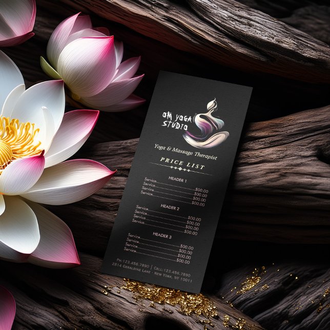 Yoga Meditation Instructor Lotus Pose Pose Push St Reklamkort (Skapare uppladdad)