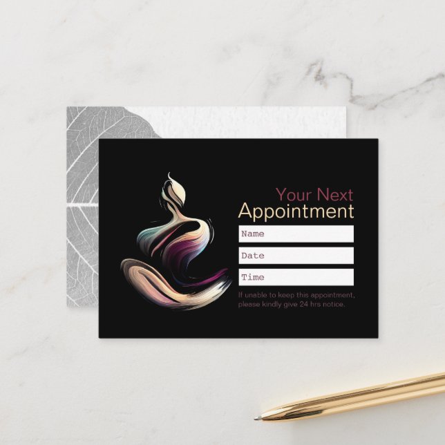 Yoga Meditation Instructor Lotus Pose Pose Push St Tidsbeställning Kort (Fram/Back In Situ)