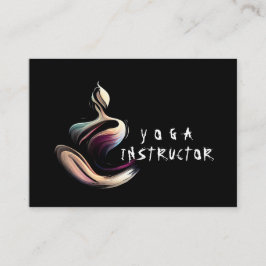 Yoga Meditation Instructor Lotus Pose Pose Push St Tidsbeställning Kort