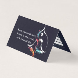 Yoga Meditation Instructor Lotus Pose Pose Push St Visitkort