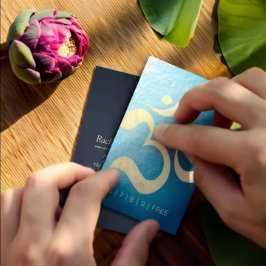 Yoga Meditation Instructor Loyalty Slår Om Symbol Lojalitetskort