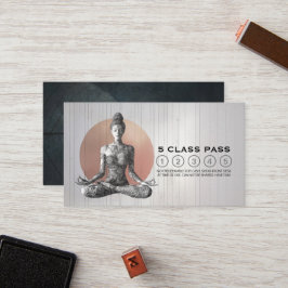 Yoga Meditation Instructor Reiki Master Class Pass Lojalitetskort