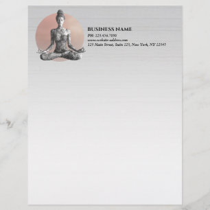 Yoga Meditation Instructor Reiki Master Lotus Pose Brevhuvud