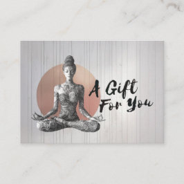 Yoga Meditation Instructor Reiki Master Lotus Pose Rabattkort