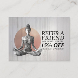 Yoga Meditation Instructor Reiki Master Lotus Pose Rabattkort