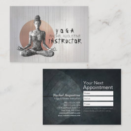 Yoga Meditation Instructor Reiki Master Lotus Pose Tidsbeställning Kort