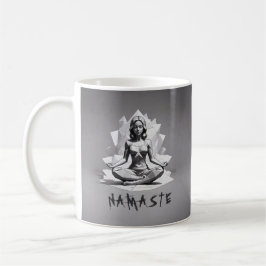 Yoga Meditation Instructor Reiki Master Low Poly Kaffemugg