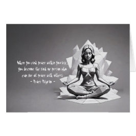 Yoga Meditation Instructor Reiki Master Low Poly OBS Kort