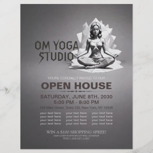 Yoga Meditation Instructor Reiki Master Low Poly Reklamblad