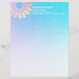 Yoga Meditation Instructor Ro Gold Foil Mandala Brevhuvud