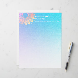 Yoga Meditation Instructor Ro Gold Foil Mandala Brevhuvud