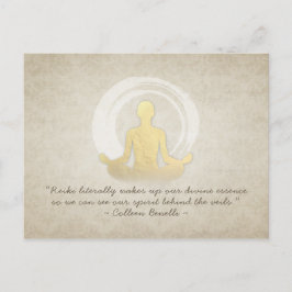 YOGA Meditation-instruktion Citat Easy Pose ZEN Vykort