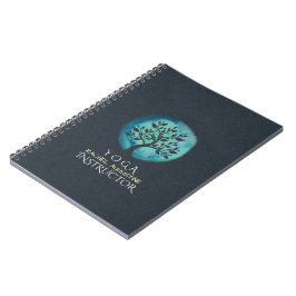 YOGA Meditation-instruktionens Elegant Watercolor Anteckningsbok