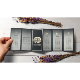 Yoga Meditation-instruktör Black Guld Träd TriFold