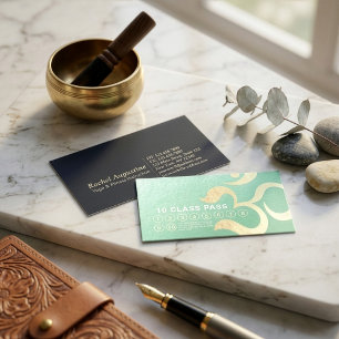 Yoga Meditation Instruktör Life Coach Klass Pass Lojalitetskort