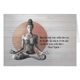 Yoga Meditation Instruktör Reiki Mästare Lotusposi OBS Kort